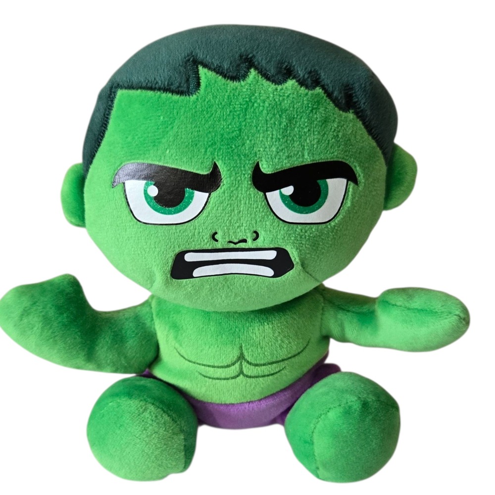 Ty‎ Incredible Hulk Beanie Baby 6" Green Superhero Plush Stuffed Tush Tag Error